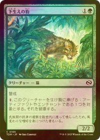 [FOIL] 下生えの豹/Undergrowth Leopard 【日本語版】 [TDM-緑C]