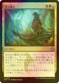 [FOIL] 待ち構え/Lie in Wait 【日本語版】 [TDM-金U]