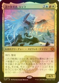[FOIL] 道の体現者、シィコ/Shiko, Paragon of the Way 【日本語版】 [TDM-金MR]