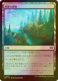 [FOIL] 陰鬱な僻地/Dismal Backwater 【日本語版】 [TDM-土地C]