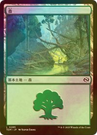 [FOIL] 森/Forest No.285 【日本語版】 [TDM-土地C]