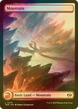 画像1: [FOIL] 山/Mountain No.275 (全面アート版) 【英語版】 [TDM-土地C]