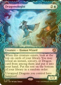 [FOIL] 龍学者/Dragonologist (ショーケース・海外産ブースター版) 【英語版】 [TDM-青R]
