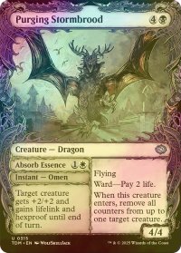 [FOIL] 粛清の嵐孵り/Purging Stormbrood (ショーケース版) 【英語版】 [TDM-黒U]