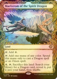 [FOIL] 精霊龍の大渦/Maelstrom of the Spirit Dragon (ショーケース・海外産ブースター版) 【英語版】 [TDM-土地R]