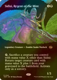 [FOIL] ぬかるみの執政、シディシ/Sidisi, Regent of the Mire (全面アート・海外産ブースター版) 【英語版】 [TDM-黒R]