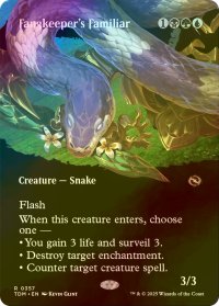 [FOIL] 牙の番人の使い魔/Fangkeeper's Familiar (全面アート・海外産ブースター版) 【英語版】 [TDM-金R]