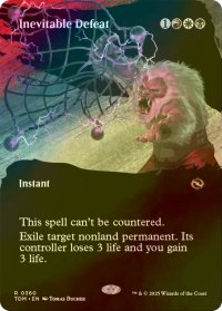 [FOIL] 不可避の敗北/Inevitable Defeat (全面アート・海外産ブースター版) 【英語版】 [TDM-金R]