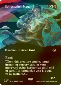 [FOIL] 歌作りの魔道士/Songcrafter Mage (全面アート・海外産ブースター版) 【英語版】 [TDM-金R]
