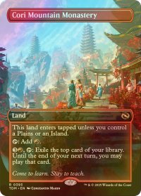 [FOIL] コーリ山の僧院/Cori Mountain Monastery (全面アート・海外産ブースター版) 【英語版】 [TDM-土地R]