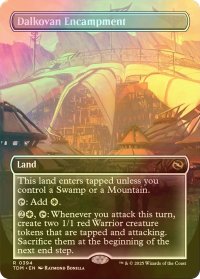 [FOIL] ダルコヴァンの露営地/Dalkovan Encampment (全面アート・海外産ブースター版) 【英語版】 [TDM-土地R]