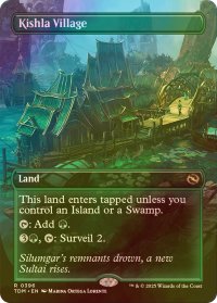 [FOIL] キシュラ村/Kishla Village (全面アート・海外産ブースター版) 【英語版】 [TDM-土地R]