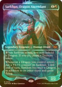 [FOIL] 龍へと昇る者、サルカン/Sarkhan, Dragon Ascendant No.403 (ショーケース版) 【英語版】 [TDM-赤MR]