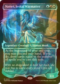 [FOIL] ジェスカイの道師、ナーセット/Narset, Jeskai Waymaster No.407 (ショーケース版) 【英語版】 [TDM-金MR]