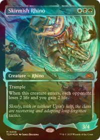 [FOIL] 遊撃サイ/Skirmish Rhino No.408 (ショーケース版) 【英語版】 [TDM-金MR]