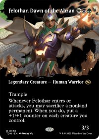 アブザンの夜明け、フェロザー/Felothar, Dawn of the Abzan (全面アート版) 【英語版】 [TDM-金R] *詳細要確認