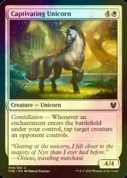 画像1: [FOIL] 蠱惑的なユニコーン/Captivating Unicorn 【英語版】 [THB-白C]