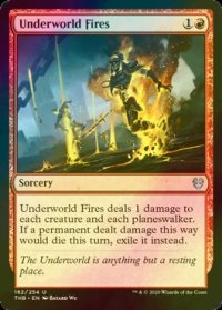 [FOIL] 死の国の火/Underworld Fires 【英語版】 [THB-赤U]