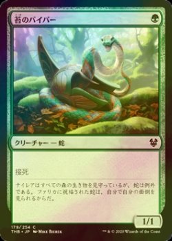 画像1: [FOIL] 苔のバイパー/Moss Viper 【日本語版】 [THB-緑C]