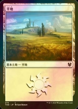 画像1: [FOIL] 平地/Plains No.278 【日本語版】 [THB-土地C]