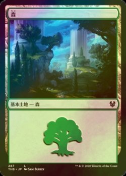 画像1: [FOIL] 森/Forest No.287 【日本語版】 [THB-土地C]