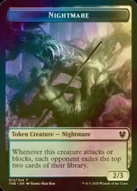 [FOIL] ナイトメア/NIGHTMARE 【英語版】 [THB-トークン]