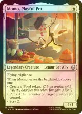 [FOIL] いたずら好きのペット、モモ/Momo, Playful Pet 【英語版】 [TLA-白U]