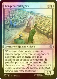 [FOIL] 復讐心に燃えた村人/Vengeful Villagers 【英語版】 [TLA-白U]