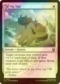 [FOIL] ヤアヤア！/Yip Yip! 【英語版】 [TLA-白C]