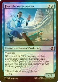 [FOIL] 方円に随う水のベンダー/Flexible Waterbender 【英語版】 [TLA-青C]