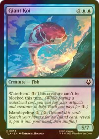 [FOIL] 巨大鯉/Giant Koi 【英語版】 [TLA-青C]