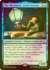 [FOIL] 航空職人、機械技師/The Mechanist, Aerial Artisan 【英語版】 [TLA-青R]