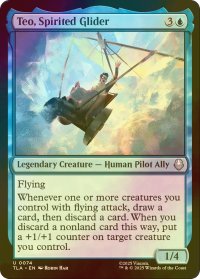 [FOIL] 元気なグライダー乗り、テオ/Teo, Spirited Glider 【英語版】 [TLA-青U]