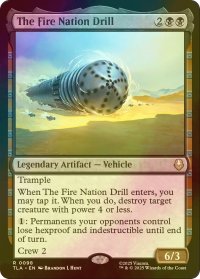 [FOIL] 火の国のドリル/The Fire Nation Drill 【英語版】 [TLA-黒R]