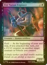 [FOIL] 火の国の技師/Fire Nation Engineer 【英語版】 [TLA-黒U]