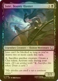 [FOIL] 賞金稼ぎ、ジューン/June, Bounty Hunter 【英語版】 [TLA-黒U]