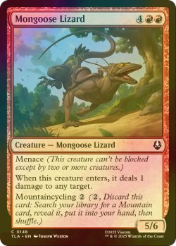 画像1: [FOIL] マングーストカゲ/Mongoose Lizard 【英語版】 [TLA-赤C]