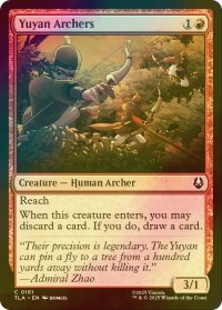 [FOIL] ユーヤン弓矢隊/Yuyan Archers 【英語版】 [TLA-赤C]