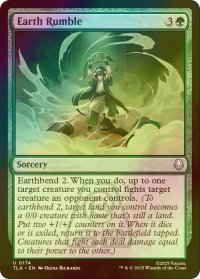 [FOIL] 土の武道会/Earth Rumble 【英語版】 [TLA-緑U]