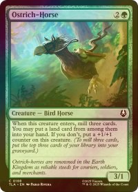 [FOIL] ダチョウウマ/Ostrich-Horse 【英語版】 [TLA-緑C]