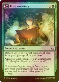 [FOIL] 祖先の真実/True Ancestry 【英語版】 [TLA-緑U]