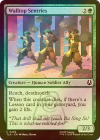 [FOIL] 壁上の哨兵/Walltop Sentries 【英語版】 [TLA-緑C]