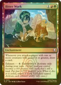 [FOIL] 辛い修練/Bitter Work 【英語版】 [TLA-金U]