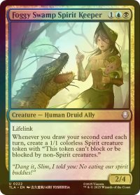 [FOIL] 霧の沼地の精霊守/Foggy Swamp Spirit Keeper 【英語版】 [TLA-金U]