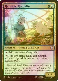 [FOIL] 浮世離れした薬草師/Hermitic Herbalist 【英語版】 [TLA-金U]