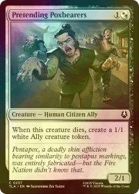 [FOIL] タコ病持ちの偽装者/Pretending Poxbearers 【英語版】 [TLA-金C]