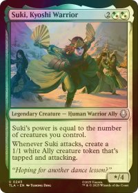 [FOIL] キヨシの戦士、スキ/Suki, Kyoshi Warrior 【英語版】 [TLA-金U]
