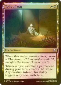 [FOIL] 戦の犠牲者/Tolls of War 【英語版】 [TLA-金U]