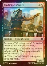 [FOIL] 懲罰的な獄長/Vindictive Warden 【英語版】 [TLA-金C]