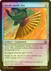 [FOIL] キヨシの鉄扇/Kyoshi Battle Fan 【英語版】 [TLA-灰C]